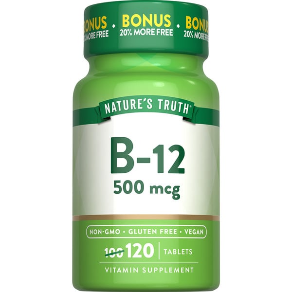 Vitamins & Supplements Nature's Truth Vitamin B-12 Tablet hero