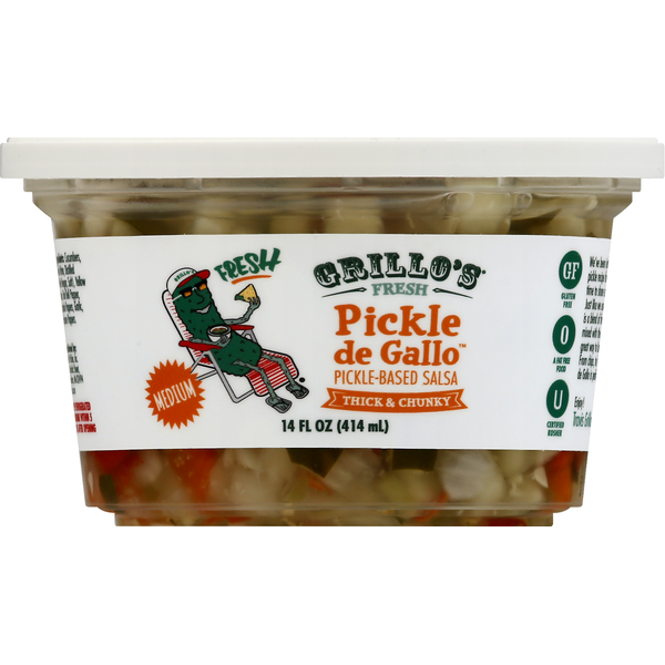 Pickled Goods & Olives Grillo's Pickles Pickle De Gallo, Medium, Thick & Chunky hero