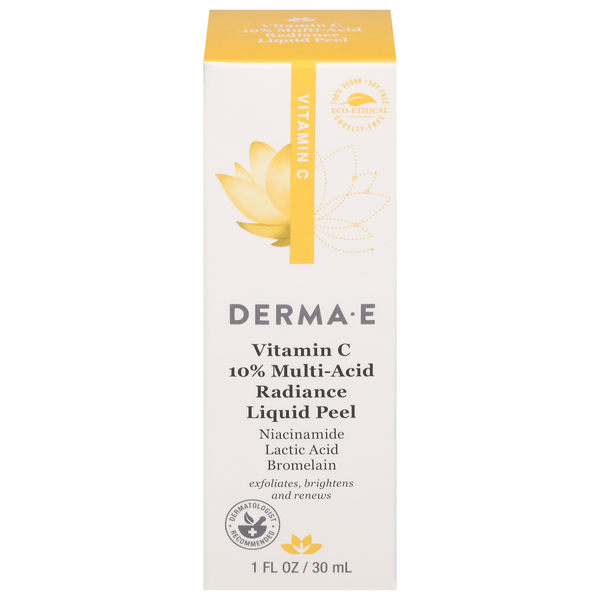 DERMA E Liquid Peel, Radiance, Vitamin C, 10% Multi-Acid hero