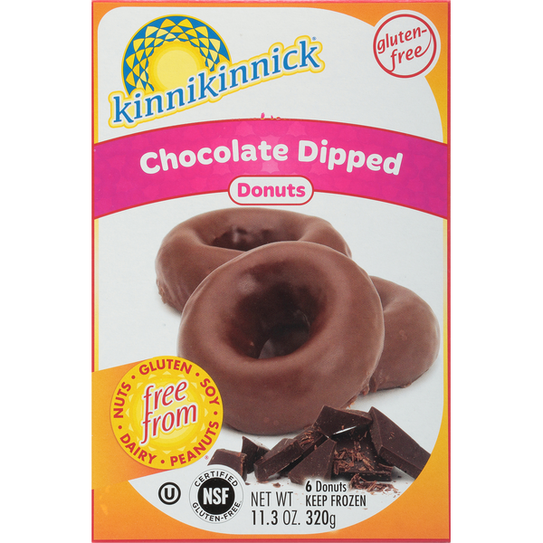 Frozen Breakfast Kinnikinnick Donuts, Chocolate Dipped hero