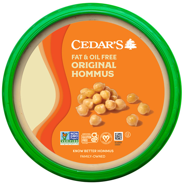 Cedar's Foods Fat & Oil Free Original Hommus hero