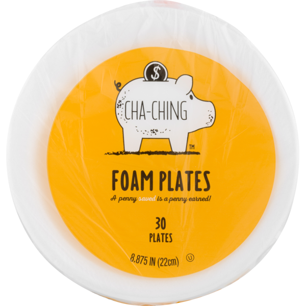 Plates, Bowls, Cups & Flatware Cha Ching Cha Ching Foam Plates, Bag hero