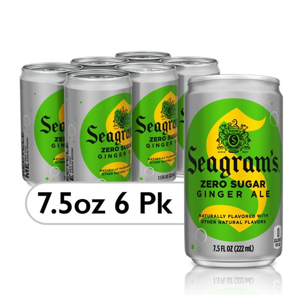 Soft Drinks Seagram's Zero Sugar Ginger Ale Soda Soft Drink hero