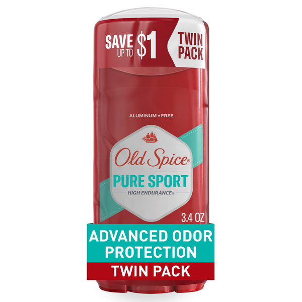 Old Spice Aluminum Free Deodorant for Men, High Endurance Pure Sport hero