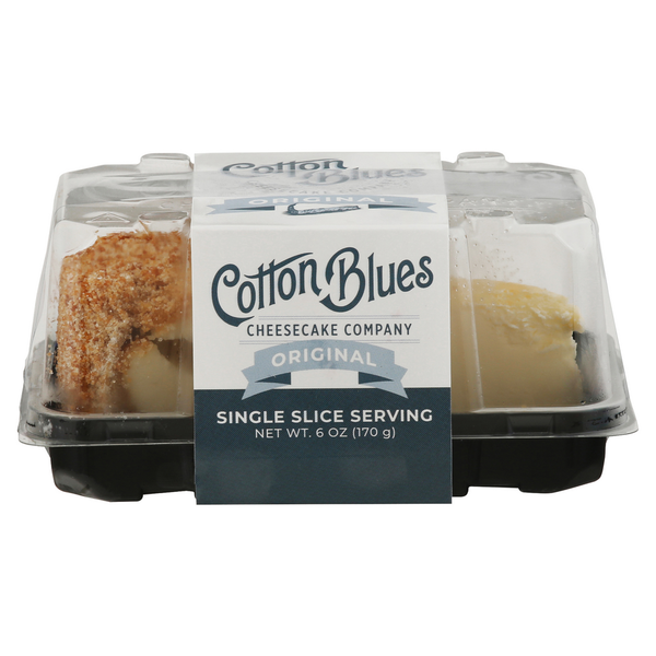 Bakery Desserts Cotton Blues Cheesecake Company Cheesecake, Original, Single Slice Serving hero