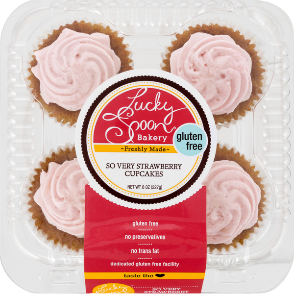 Bakery Desserts Lucky Spoon Bakery Cupcakes, Gluten Free, Strawberry hero