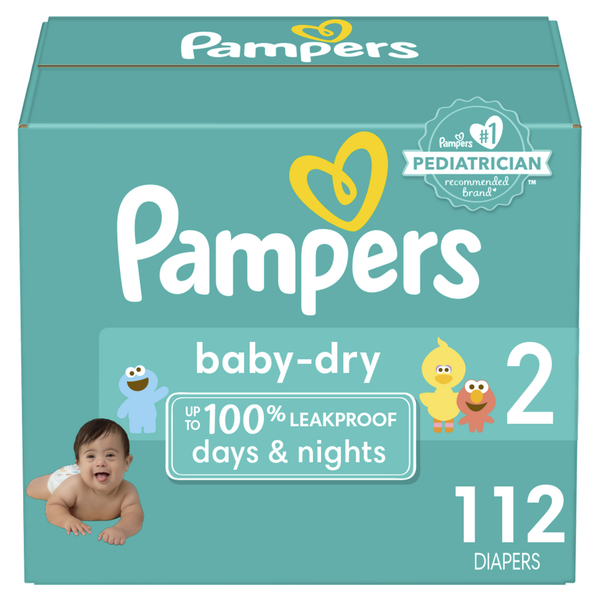 Diapers & Wipes Pampers Baby Dry Size 2 hero