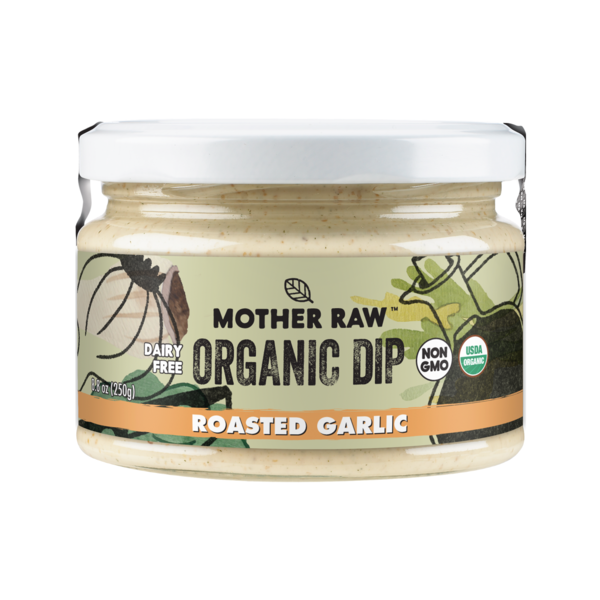 Dips, Dressings or Salad Toppings Mother Raw Organic Roasted Garlic Dip hero