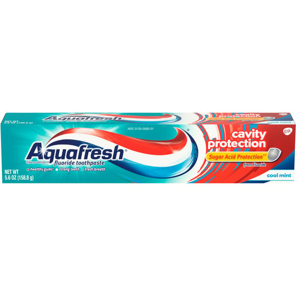 Oral Hygiene Aquafresh Fluoride Toothpaste Cool Mint hero