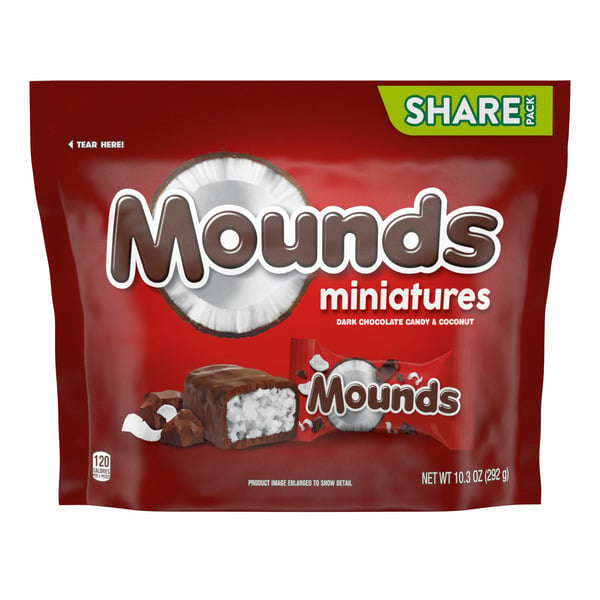 Candy & Chocolate MOUNDS Coconut and Dark Chocolate Candy hero