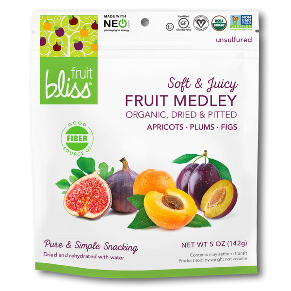 Fruit Bliss Organic Dried Fruit Medley - Apricots, Plums, Figs hero