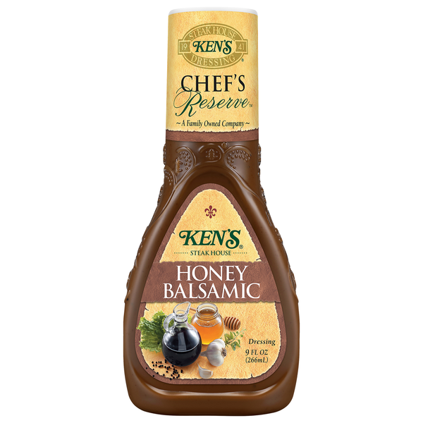 Salad Dressing & Toppings Ken's Steak House Dressing, Honey Balsamic hero