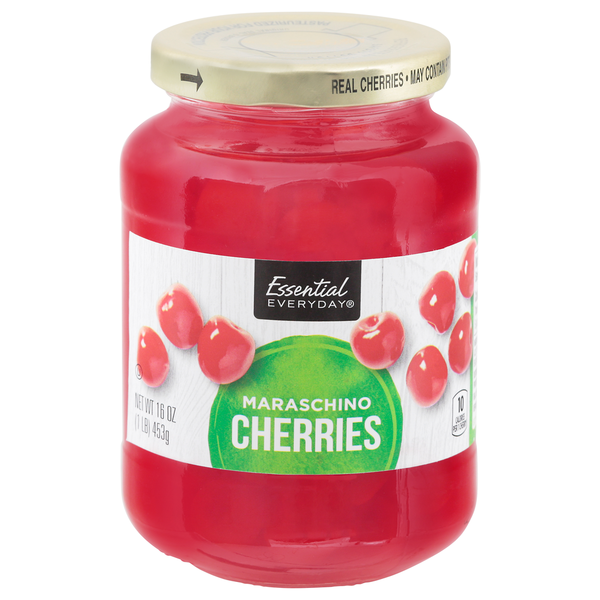 Canned Fruit & Applesauce Essential Everyday Cherries, Maraschino hero