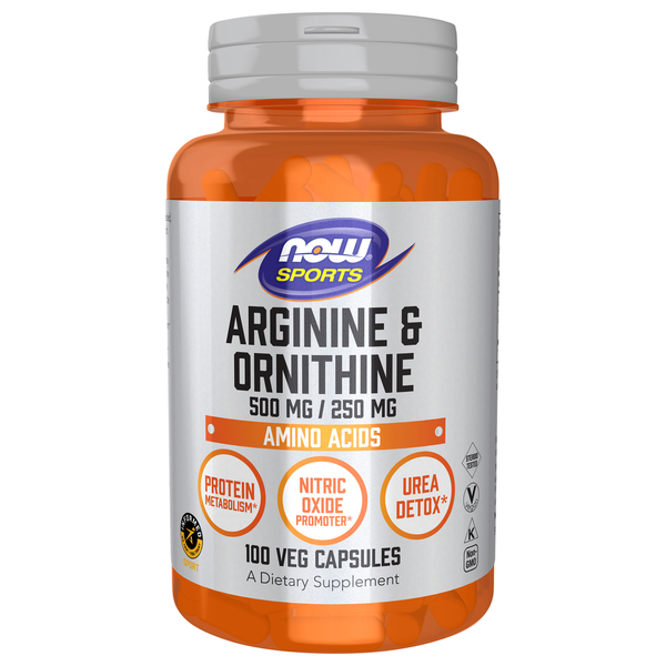 Protein & Meal Replacements NOW Arginine & Ornithine 500 mg / 250 mg hero