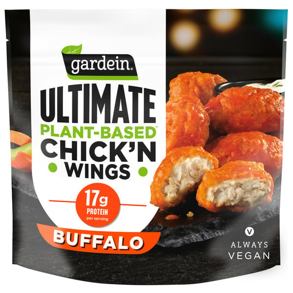 Frozen Meals Gardein Plant-Based Buffalo Chick'n Wings, Vegan Food, Frozen Food hero