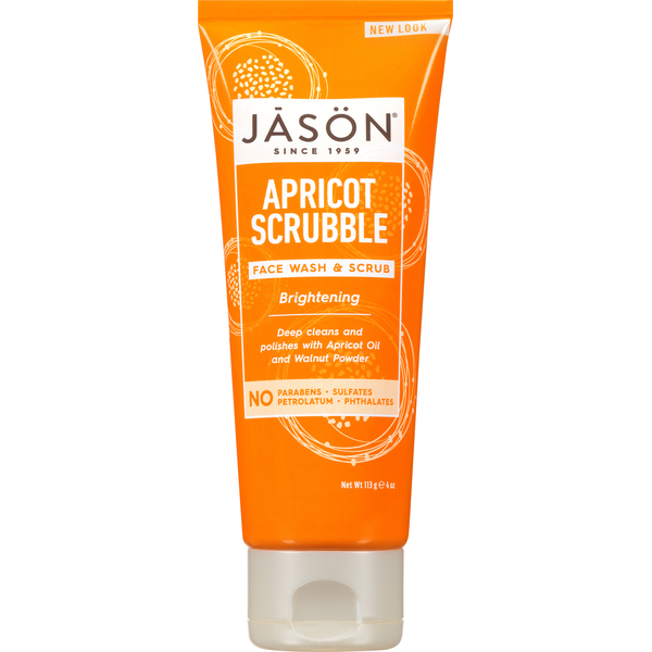 Facial Care JĀSÖN Face Wash & Scrub, Apricot Scrubble, Brightening hero