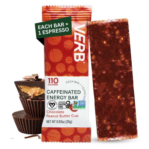 Energy & Granola Bars Verb Energy Caffeinated Energy Bar, Chocolate Peanut Butter Cup, Vegan, GF hero