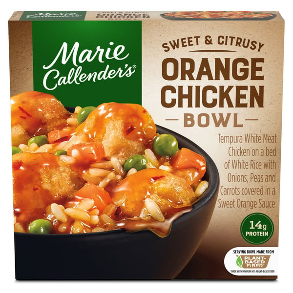 Marie Callender's Sweet & Citrusy Orange Chicken Bowl, Frozen Meal hero