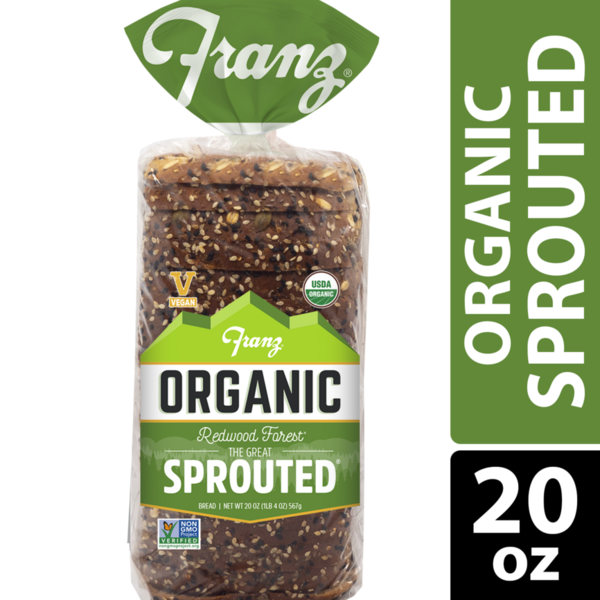 Bread Franz Organic The Great Sprouted Thin Sliced Organic Whole Grain Sandwich Bread hero