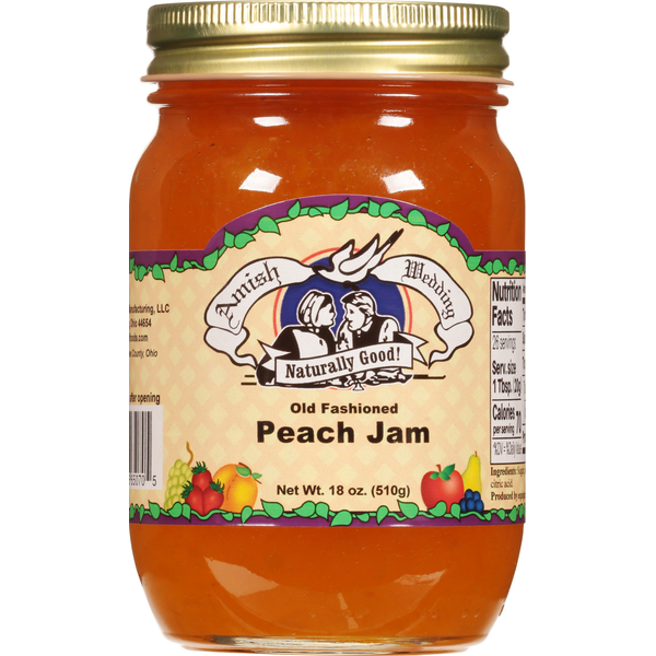 Preserved Dips & Spreads Amish Wedding Jam Old Fash Peach hero