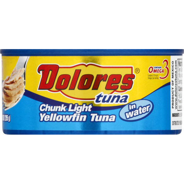 Canned Meat & Seafood Dolores Yellowfin Tuna, in Water, Chunk Light hero