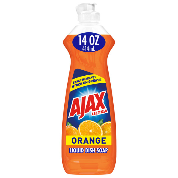 Dish Detergents Ajax Triple Action Liquid Dish Soap, Orange hero