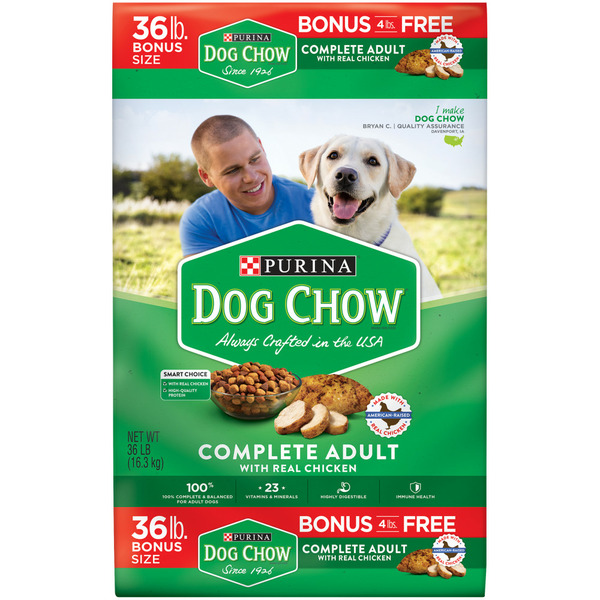 Dog Food & Care Purina Dog Chow Dry Dog Food, Complete Adult With Real Chicken hero