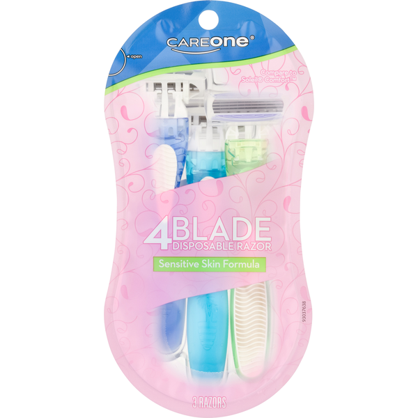 Shave Needs CareOne Women's 4-Blade Disposable Razor hero