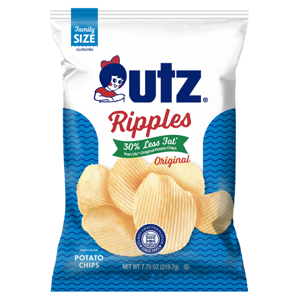 Chips & Pretzels Utz Ripples Original Reduced Fat Potato Chips hero