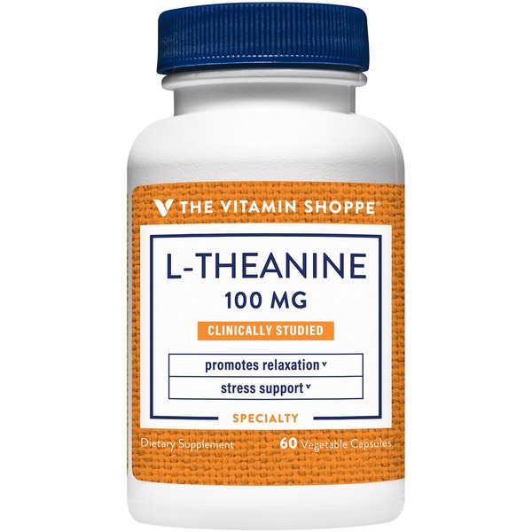 Other Supplements The Vitamin Shoppe L-Theanine - 100 MG (60 Capsules) hero