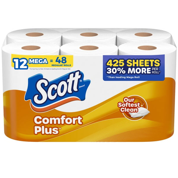 Paper Goods Scott ComfortPlus Toilet Paper, 1-Ply hero