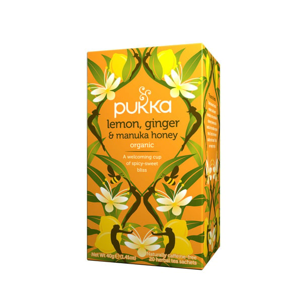 Bulk Tea & Coffee Pukka Organic Herbal Tea Bags Lemon Ginger & Manuka Honey hero