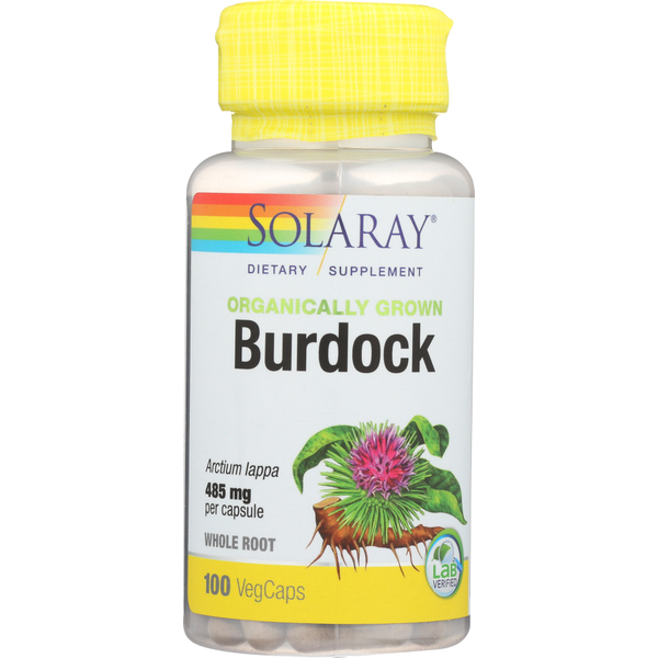 Dietary Supplements Solaray Organically Grown Burdock Root hero