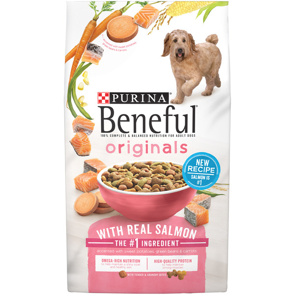 Dog Food & Care Purina Beneful Dry Dog Food, Originals Real Salmon With Sweet Potatoes, Green Beans & Carrots hero