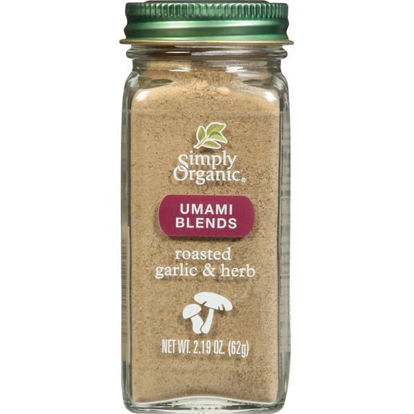 Spices & Seasonings Simply Organic Umami Blends, Roasted Garlic & Herb hero