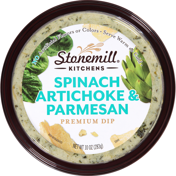 Fresh Dips & Tapenades Stonemill Spinach Artichoke & Parmesan Premium Dip hero