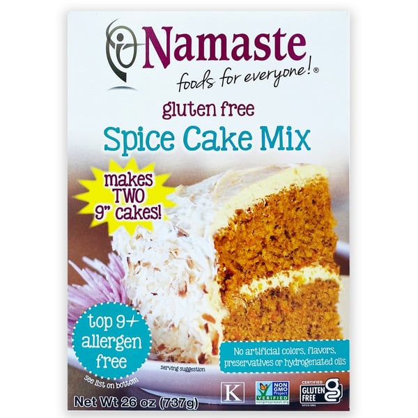 Doughs, Gelatins & Bake Mixes Namaste Foods Gluten Free Spice Cake Mix hero