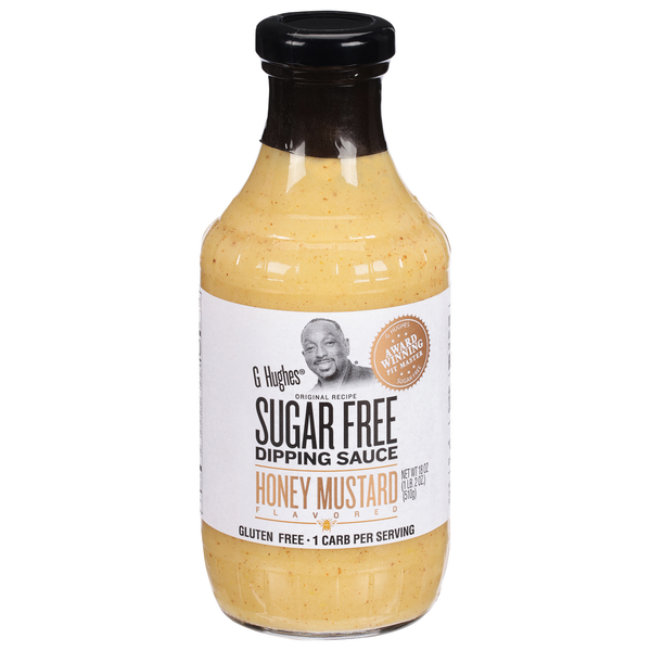 Marinades & Meat Preparation G Hughes Dipping Sauce, Sugar Free, Honey Mustard Flavored hero