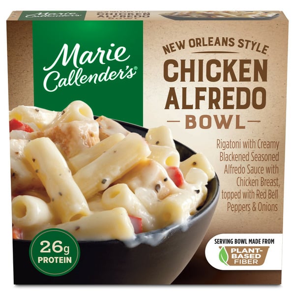 Frozen Meals Marie Callender's New Orleans Style Chicken Alfredo Bowl, Frozen Meal hero