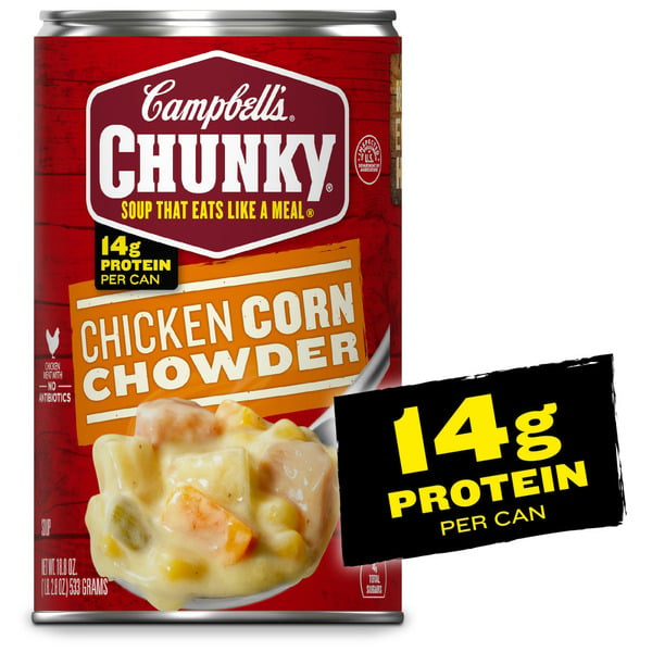 Soup, Broth & Bouillon Campbell's Chunky® Soup, Chicken Corn Chowder Soup hero