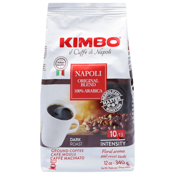 Coffee Kimbo Coffee, Ground, Dark Roast, Original Blend hero