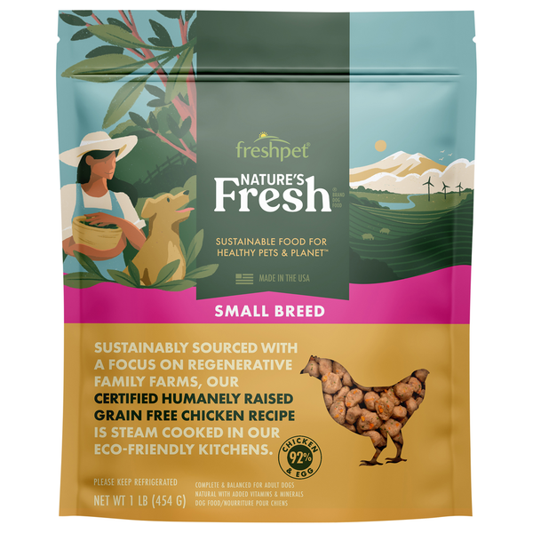 Dog Food & Care Freshpet Dog Food, Grain Free, Small Breed, Chicken Recipe hero