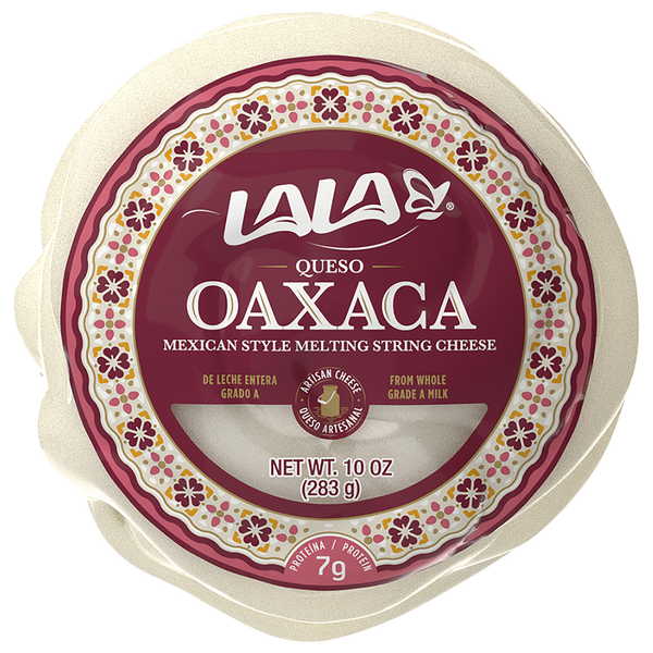 Specialty Cheeses LALA Oaxaca Cheese, Mexican Style, Melting String Cheese hero