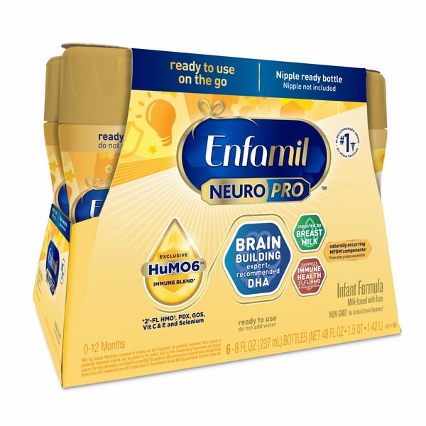 Baby Food & Formula Enfamil® NeuroPro Formula, Prebiotic Immune Blend with 2'FL HMO, Liquid Bottles hero