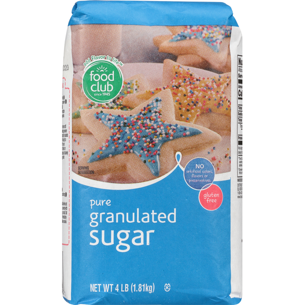 Bulk Sugar & Sweeteners Food Club Sugar, Pure, Granulated hero