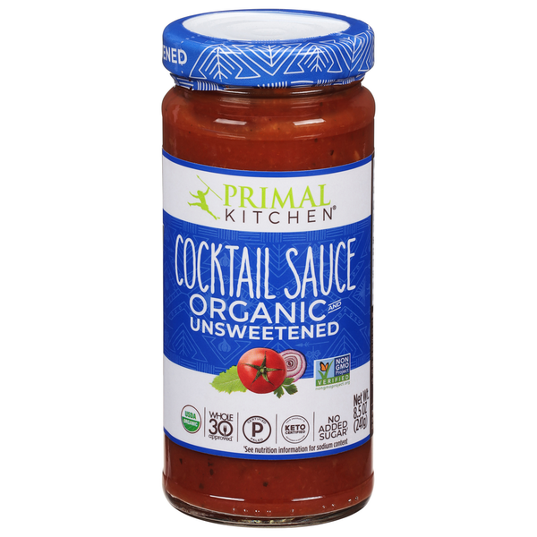 Condiments Primal Kitchen Cocktail Sauce, Organic and Unsweetened hero