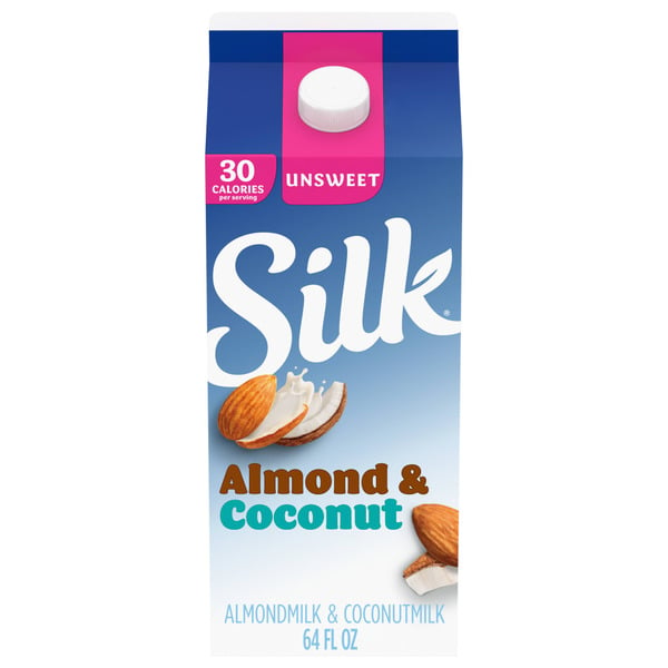 Soy & Lactose-Free Silk Unsweet Almond Coconut Milk, Dairy Free, Gluten Free, Soy Free hero