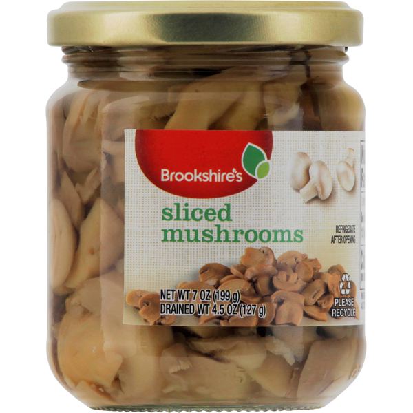 Canned & Jarred Vegetables Brookshire's Mushrooms, Sliced hero