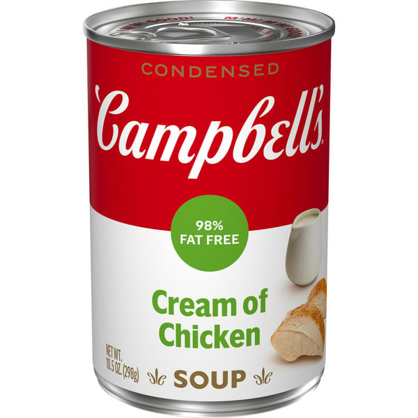 Soup, Broth & Bouillon Campbell's 98% Fat Free Cream of Chicken Soup hero