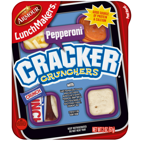 Prepared Meals Armour LunchMakers Pepperoni Cracker Crunchers hero